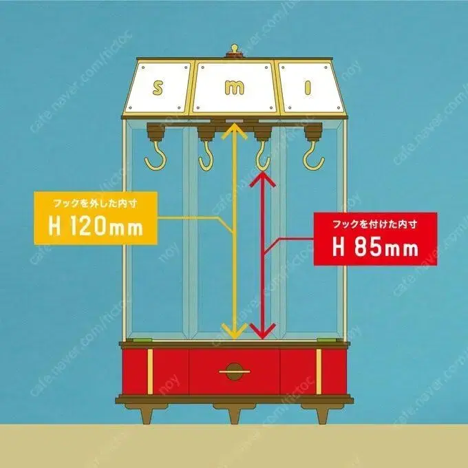 넨도로이드용 아크릴 장식 케이스