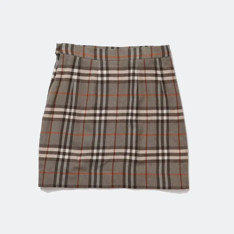 Burberrys Nova Check Wool Skirt