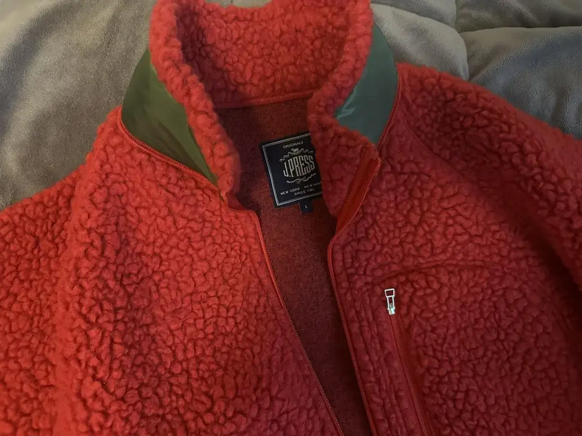 J.PRESS Jay Press Fleece Sherpa Jacket Red Size L