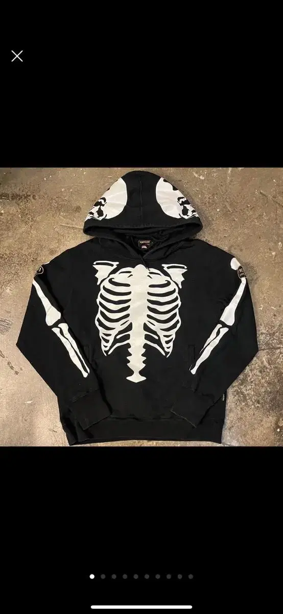 Benson Skeleton Neck Warmer Hoodie