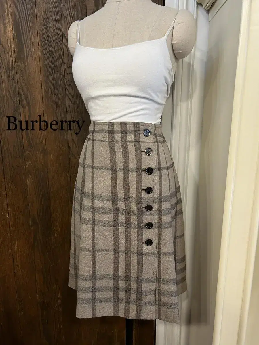 Genuine Brown Big Nova Check Skirt for Burberry