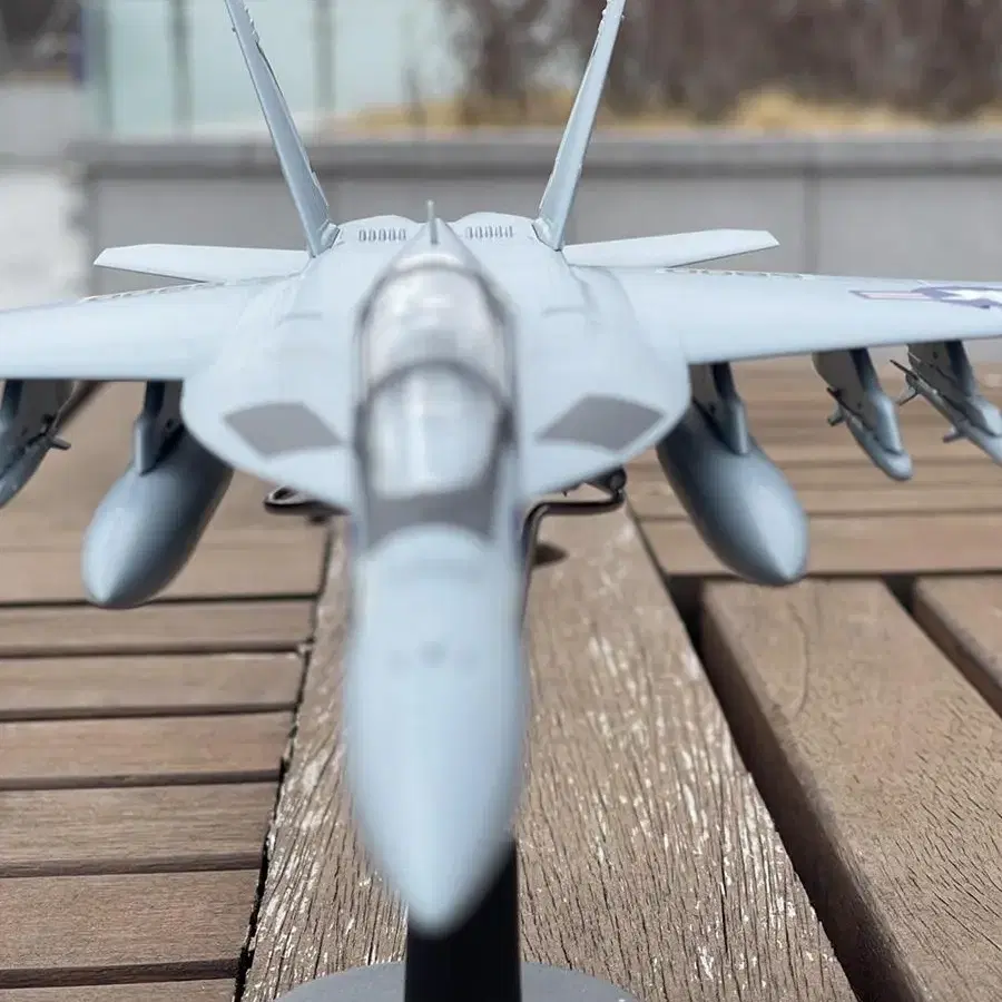 미 해군 F-18 수퍼 호넷 함재기 정밀 모형-완성품