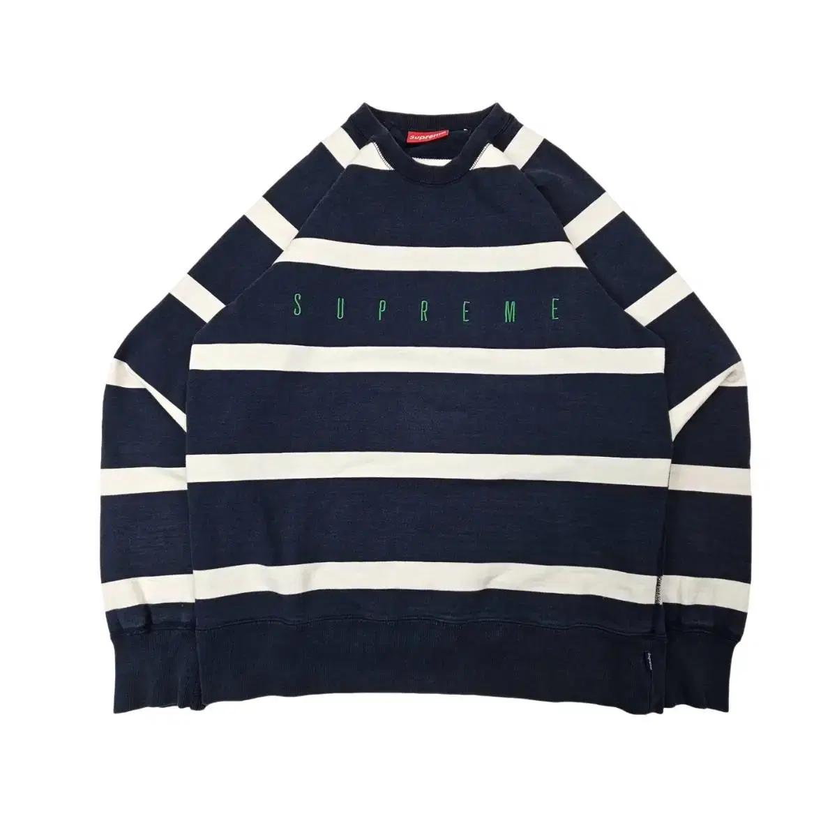 Supreme 15FW Striped Man-to-Man Sweatshirt M