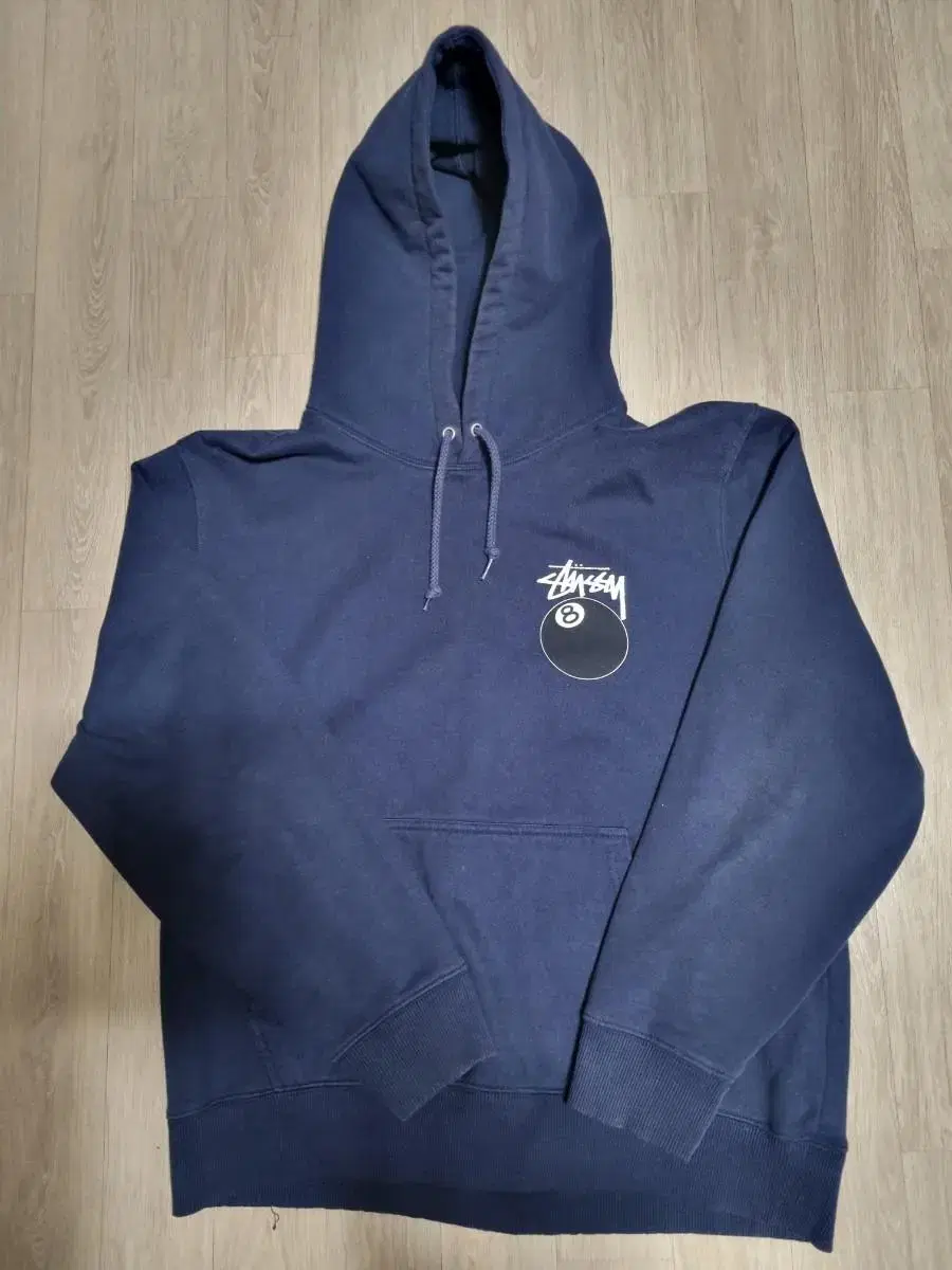 Stussy 8-Ball Navy Hoodie [ L ].