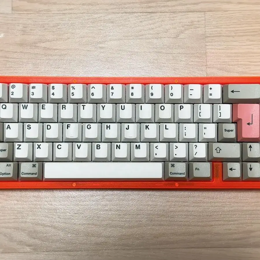 kbd67 lite r3 오렌지 + 엔승 9009 (enjoypbt킵