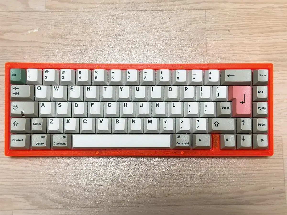 kbd67 lite r3 오렌지 + 엔승 9009 (enjoypbt킵