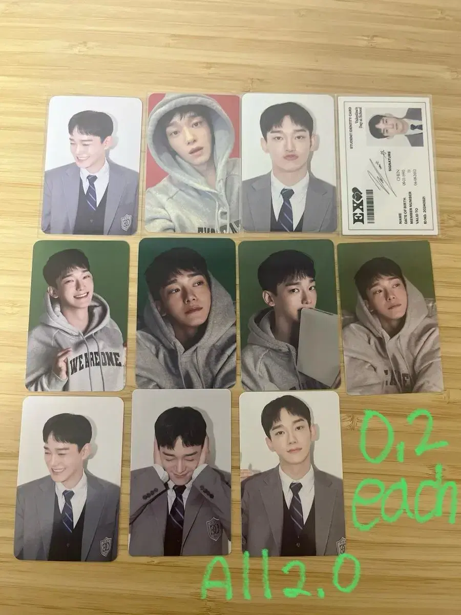 Chen Zongdae photocard photocard