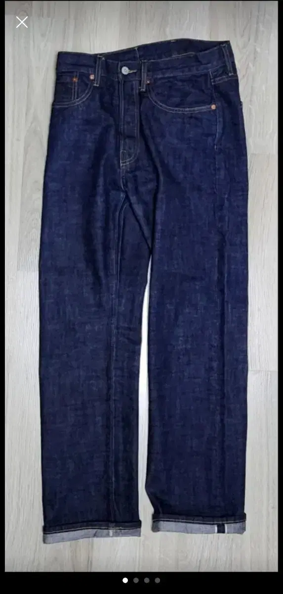 Outstanding selvedge straight trousers_Indigo