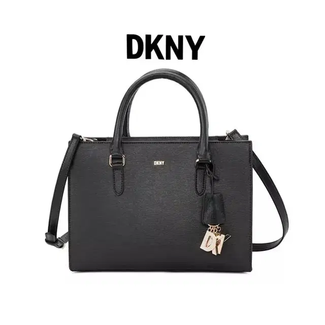 새상품)DKNY PERRI 박스 사첼 핸드백 블랙 골드/정품/하자세일