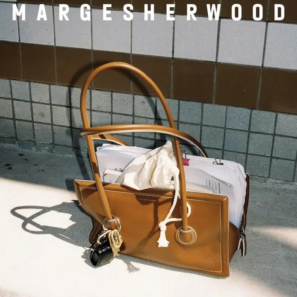 (새상품) 마지셔우드 보스턴백 브라운 크링클 가방margesherwood