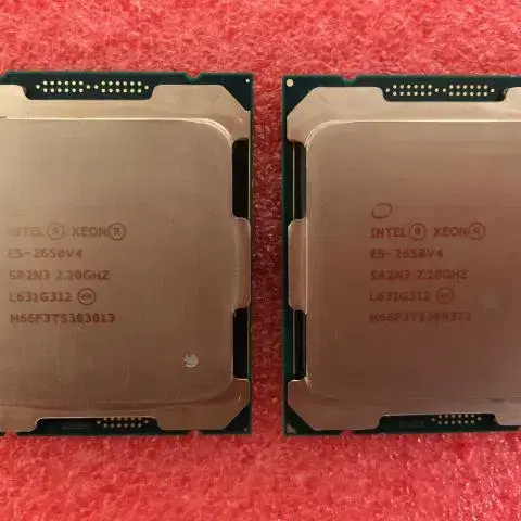 인텔 Xeon E5-2650v4 2개 (2011-V3/X99,C612)