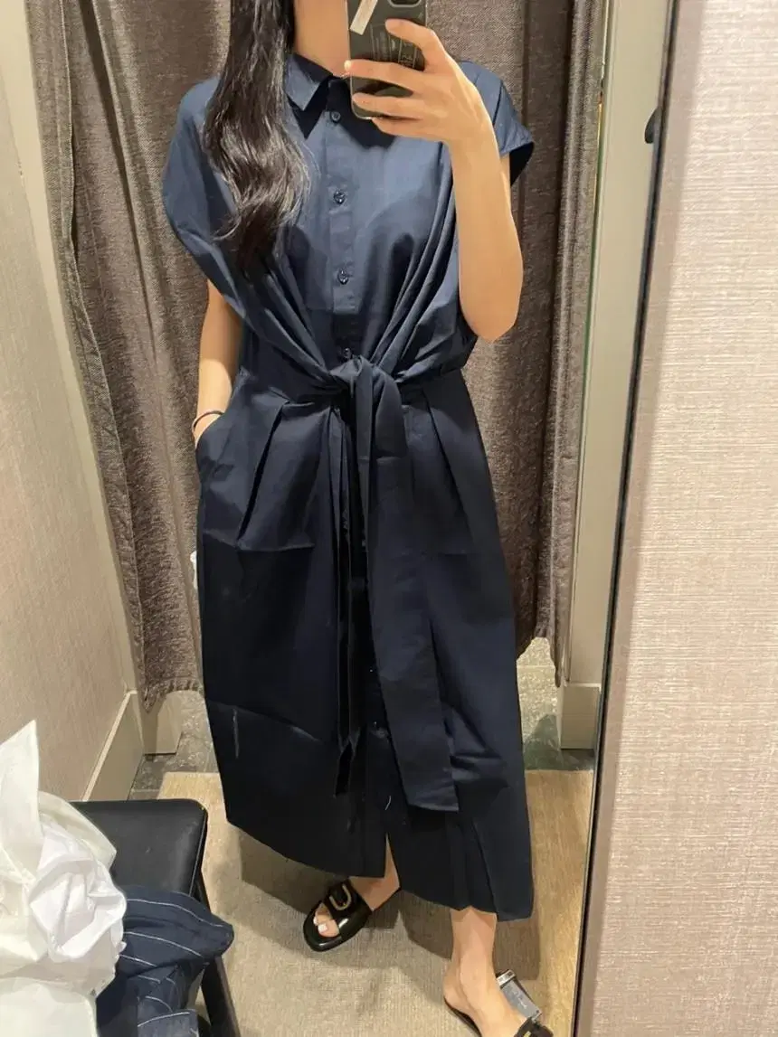 Massimo Dutti Navy-bloo Long Skirt Msize