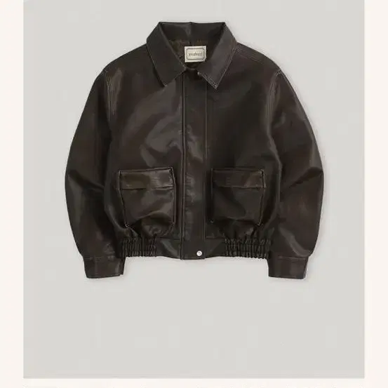 스무드무드 Brown Carpenters Leather Jacket