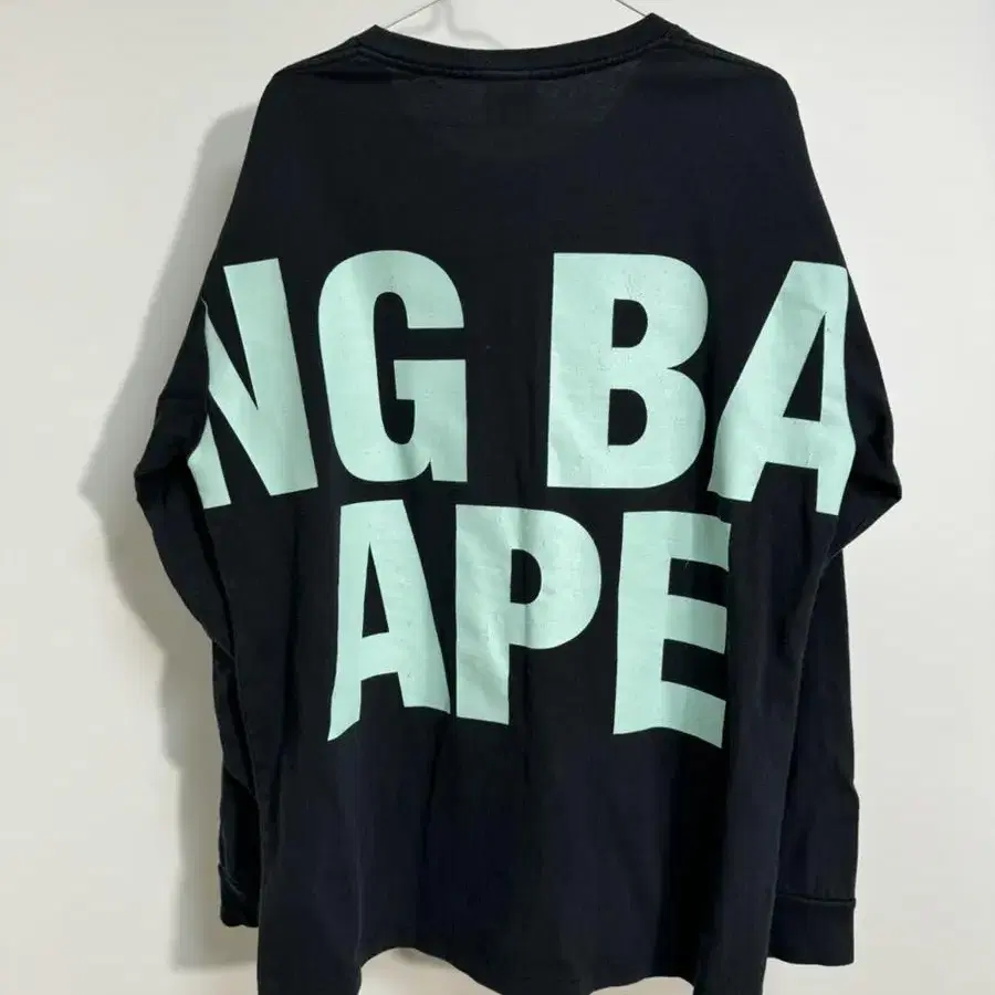 베이프 bape 긴팔티셔츠 XL 검정