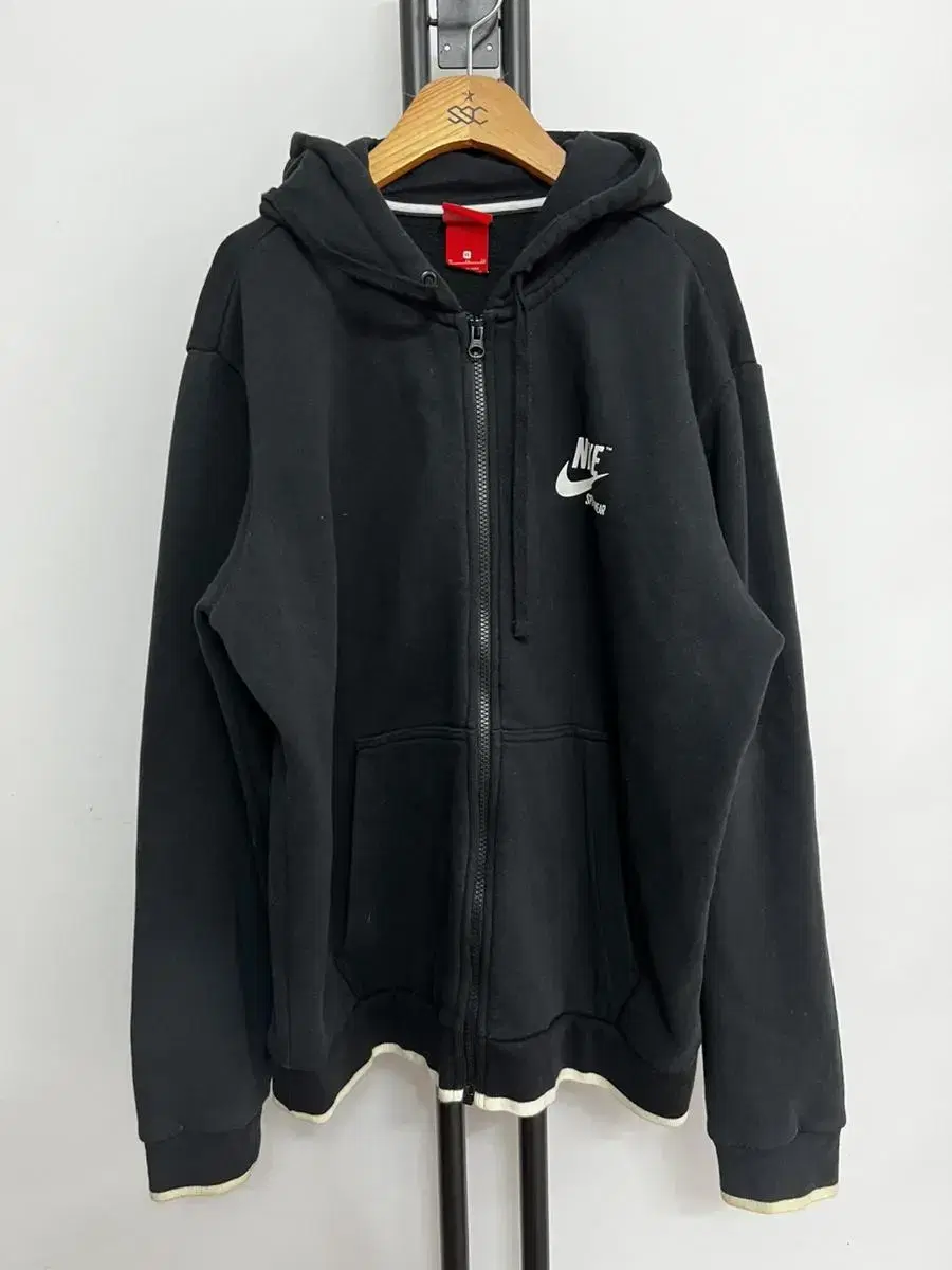 Genuine) Nike Back Logo Hoodie Zip Up XL