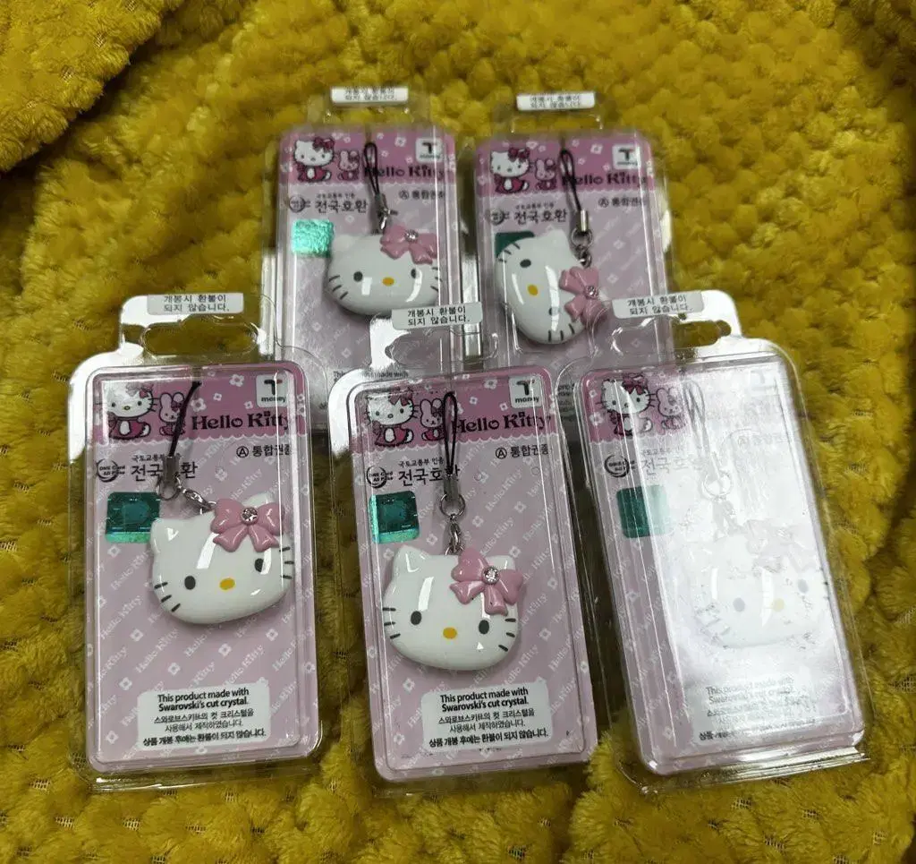 (Unsealed) Hello Kitty T-money Transportation Card Light Pink Integrated Ticket