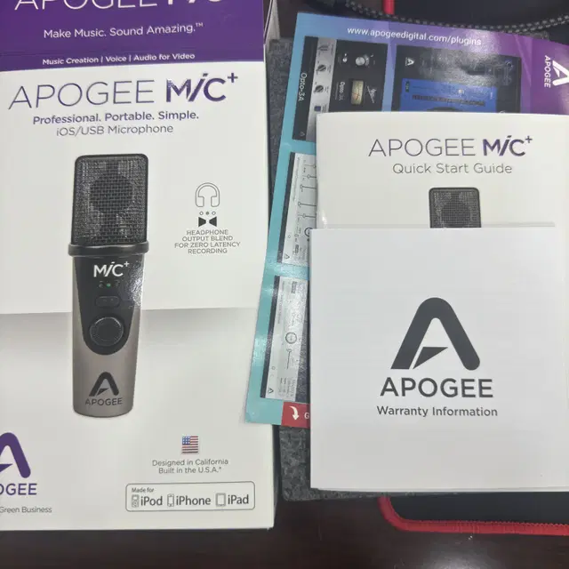 APOGEE USB MIC + 아포지 마이크 플러스 최저가