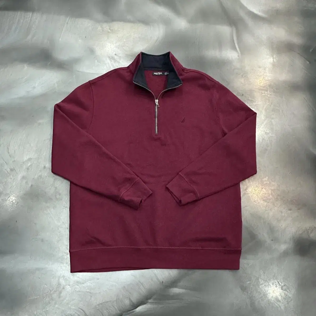 [115] Nautica Burgundy vahn zip-up top