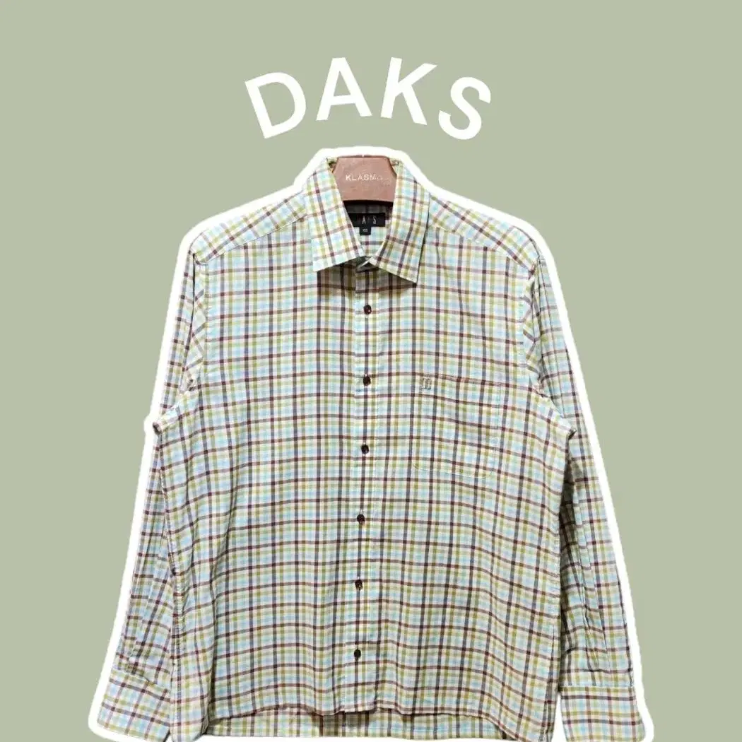 [100] DAKS 닥스 파스텔 체크셔츠