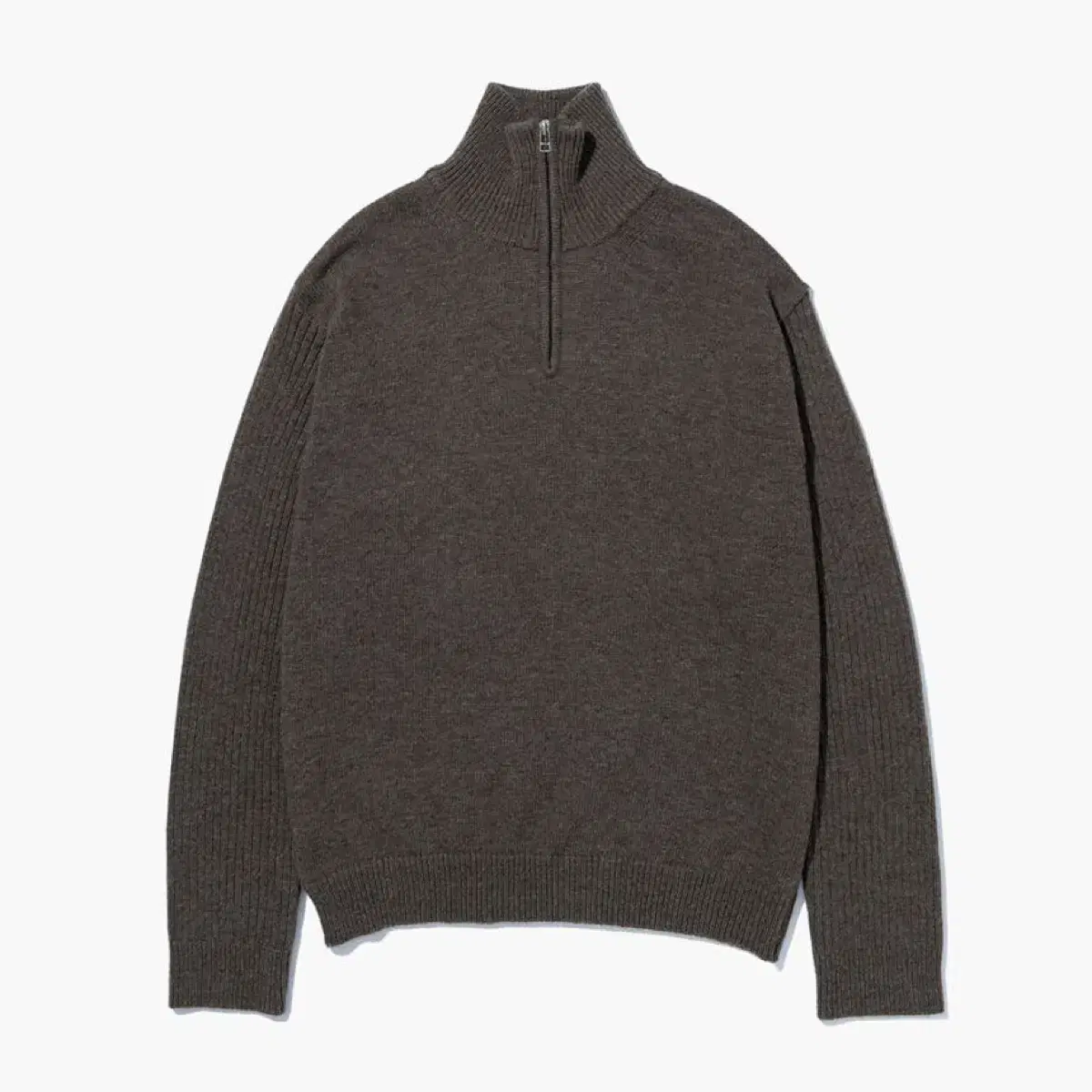 [YEAH] Cashmere Half Sweater Knit-Up - Brown