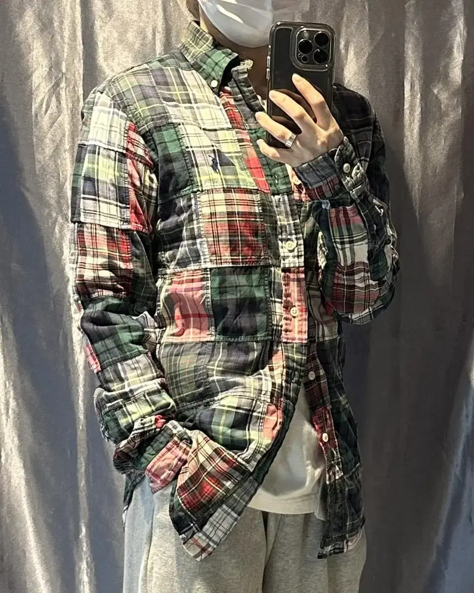 XS Polo Ralph Lauren Embroidered Logo Plaid Shirt