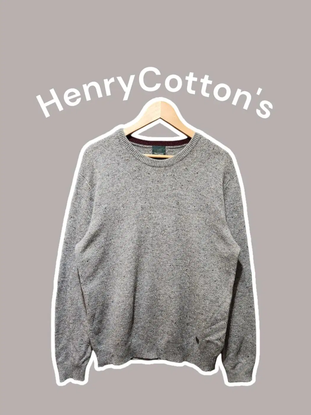 [105] HenryCotton's HenryCotton Woolblend Knit.