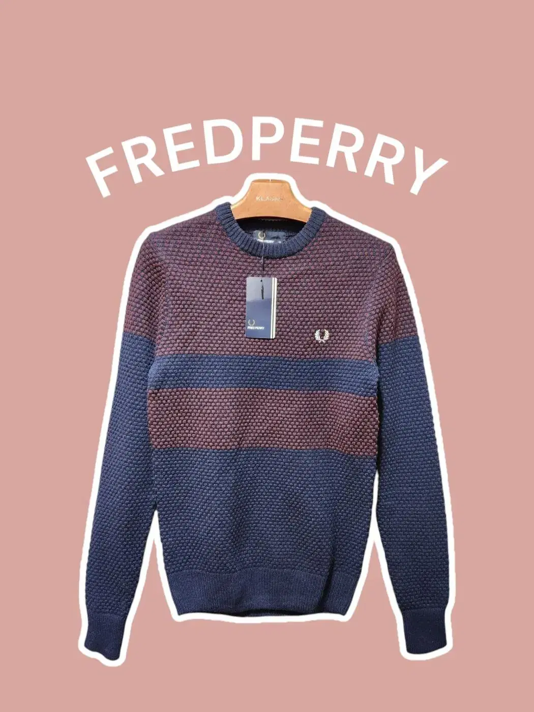 [XS] FREDPERRY 프레드페리 울니트 /새상품