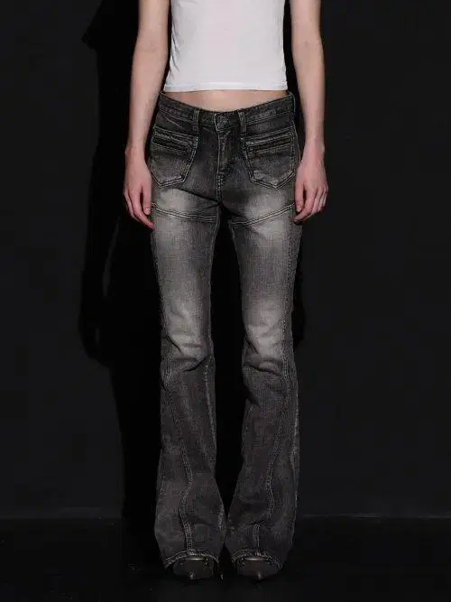 (New Product) Boho-style Boot-cut Denim Pants