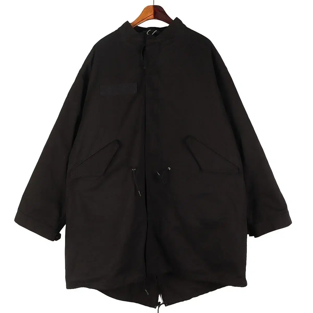 LAFUDGE STORE Black Fishtail Parka