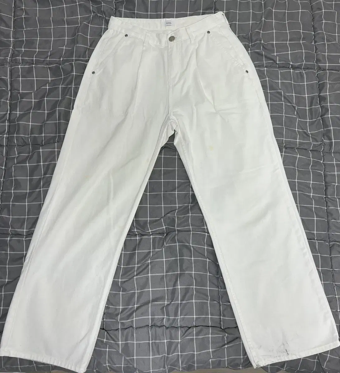 Wide Creamy Jin Denim Pants L