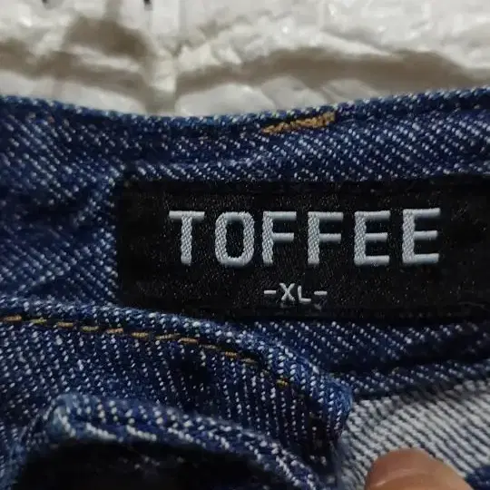 TOFFEE 레이온 와이더 청바지 (XL)