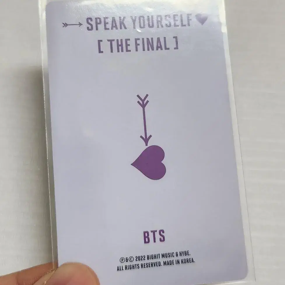 방탄 스픽콘 더파이널 DVD 석진 포카 양도