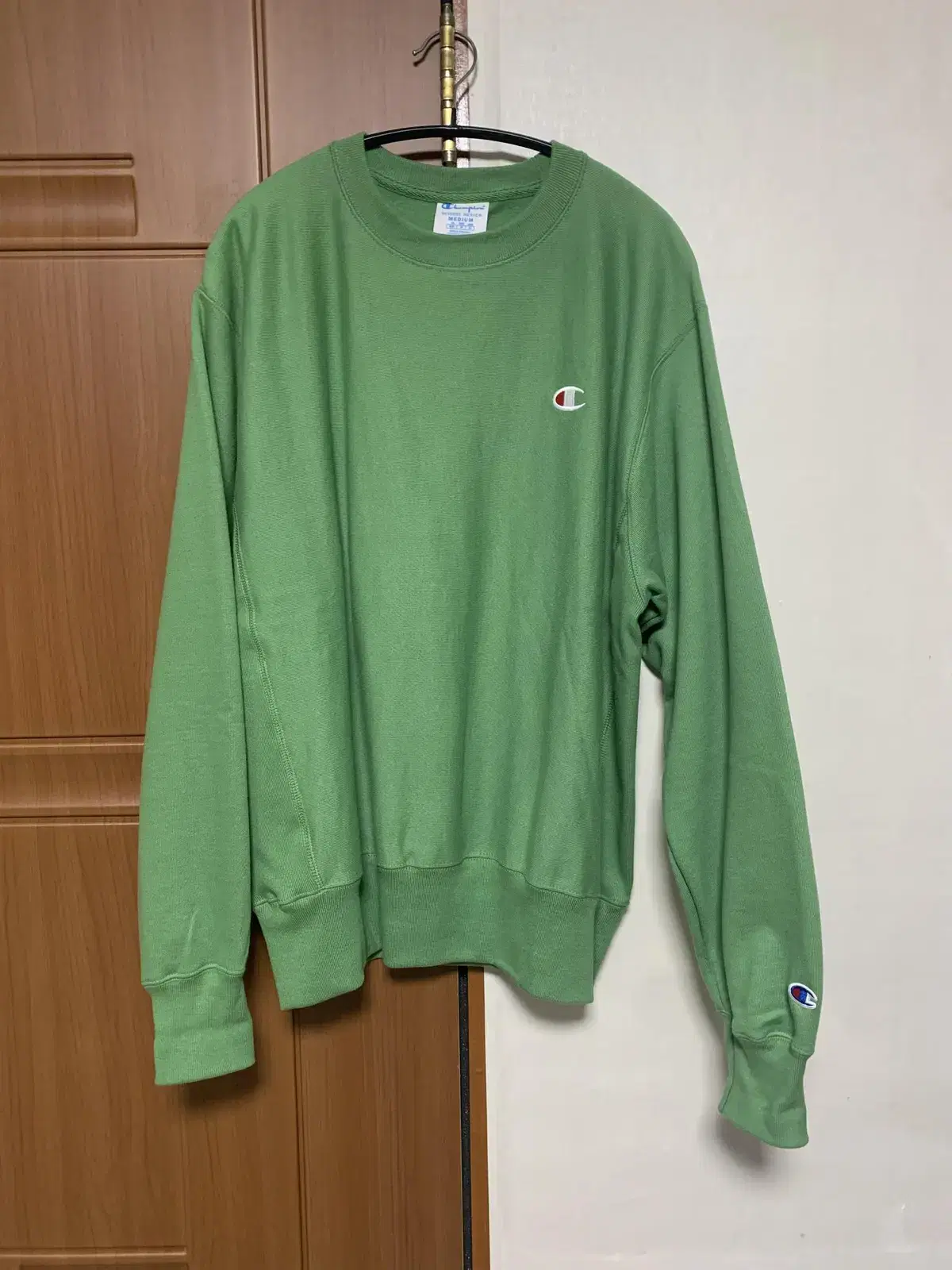 Champion Reverse Weave Bloo Tac Man-To-Man Green Size M