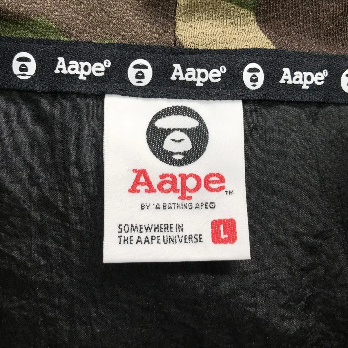 AAPE 에이프 패커블 나일론 아노락/L/칠팔구제