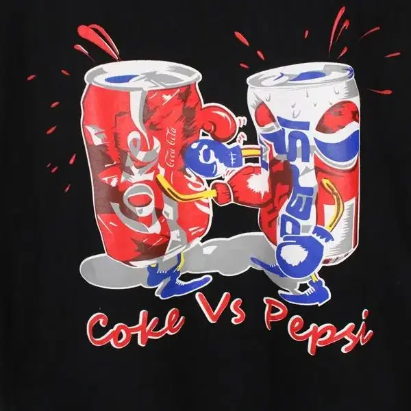 coke vs pepsi 빈티지 티셔츠