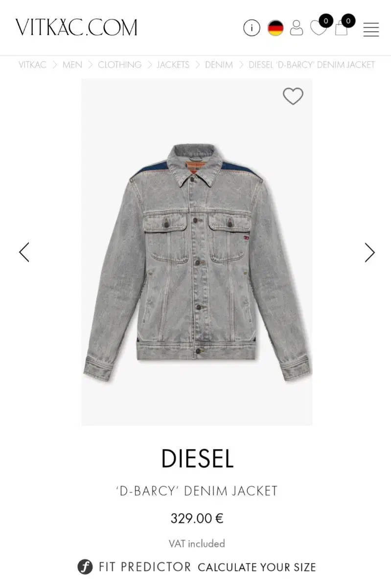 Diesel Button Up Denim Jacket L Genuine