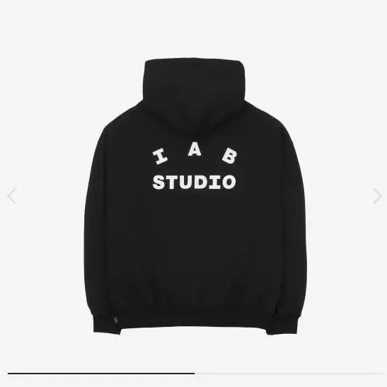 IAB studio hoodie black white 초판 (M)