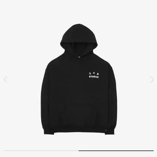 IAB studio hoodie black white 초판 (M)