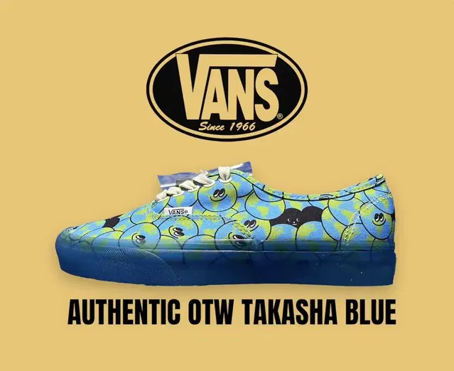 [260mm] 반스 어센틱 타카샤 블루 Vans