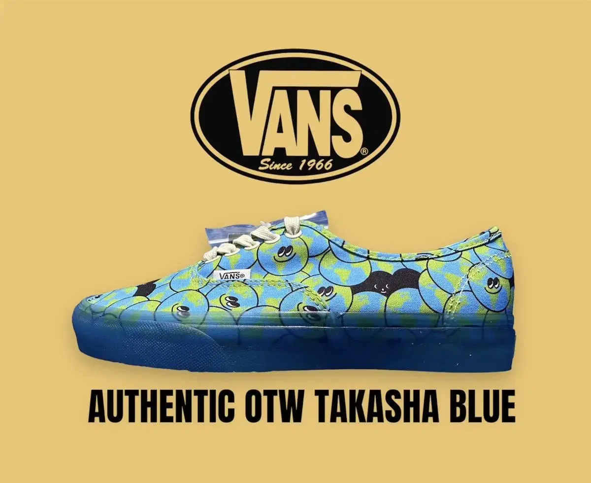 [270mm] 반스 어센틱 타카샤 블루 Vans