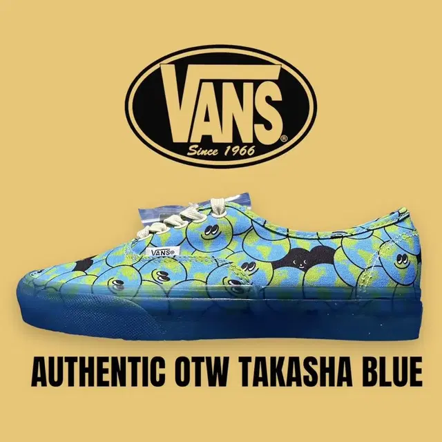 [270mm] 반스 어센틱 타카샤 블루 Vans