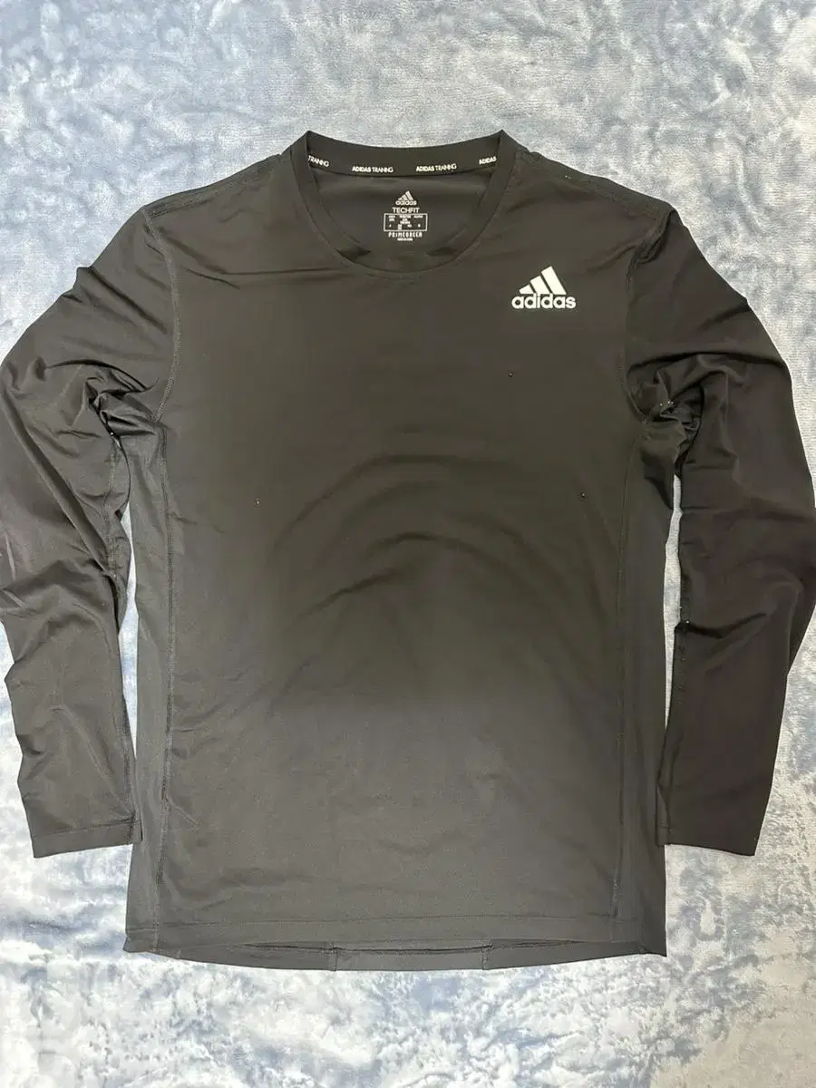 [2XL] adidas MENS TRAINING Techfit Long Sleeve Fitted