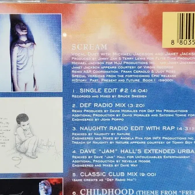 마이클잭슨 CD scream , childhood