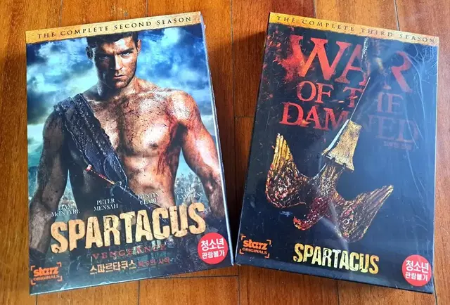 스파르타쿠스 DVD  박스 2종 Spartacus dvd 복수의 시작