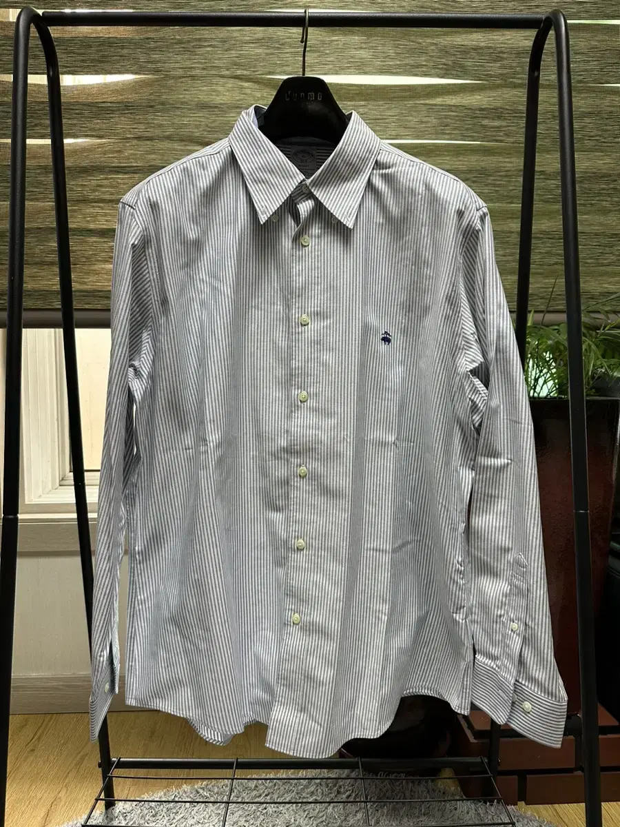 614.[XL]Brooks Brothers Striped Shirt (Bloo)