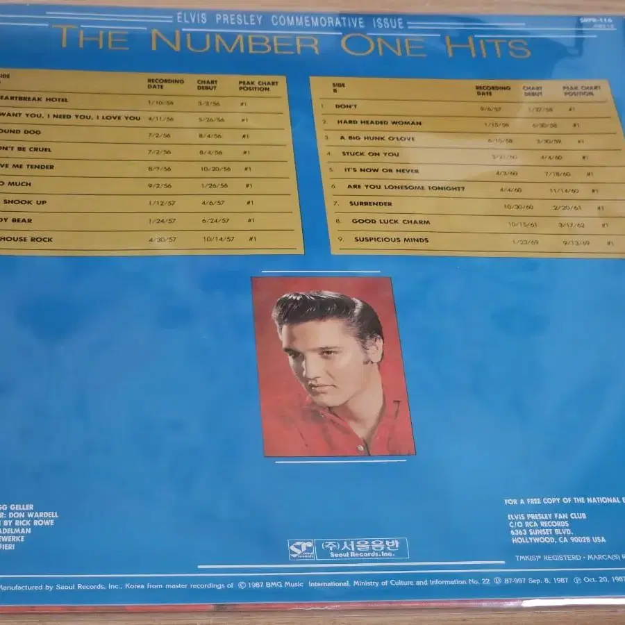 Elvis Presley - The Number One Hits (LP)