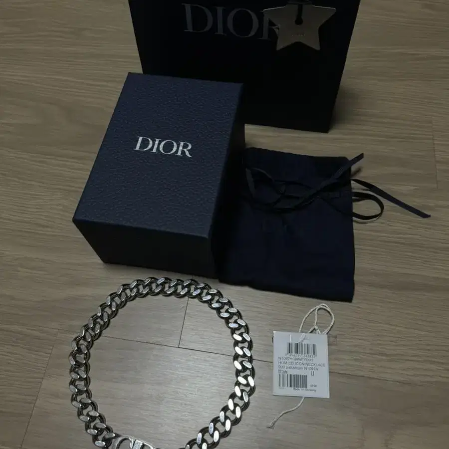 디올 Dior 아이콘 체인 링크 목걸이 정품