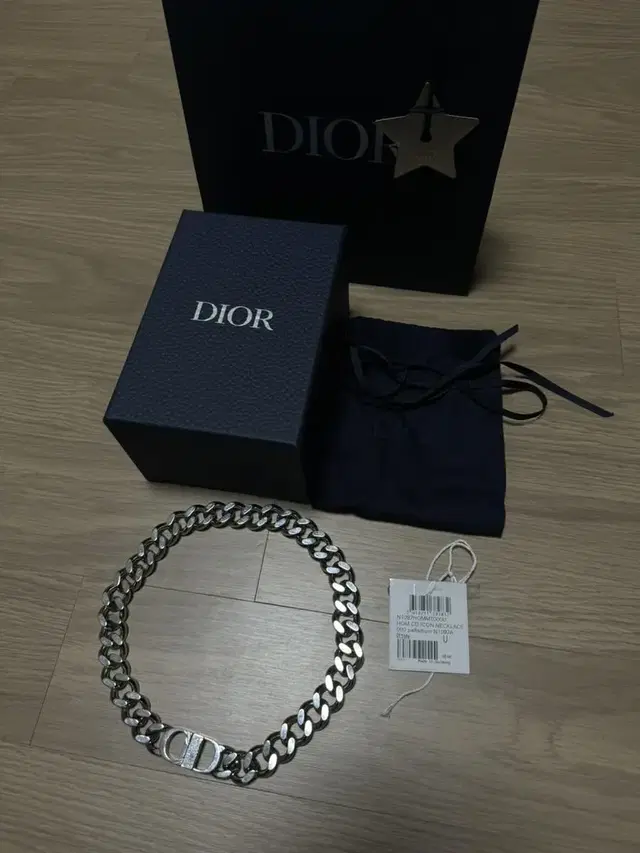 디올 Dior 아이콘 체인 링크 목걸이 정품