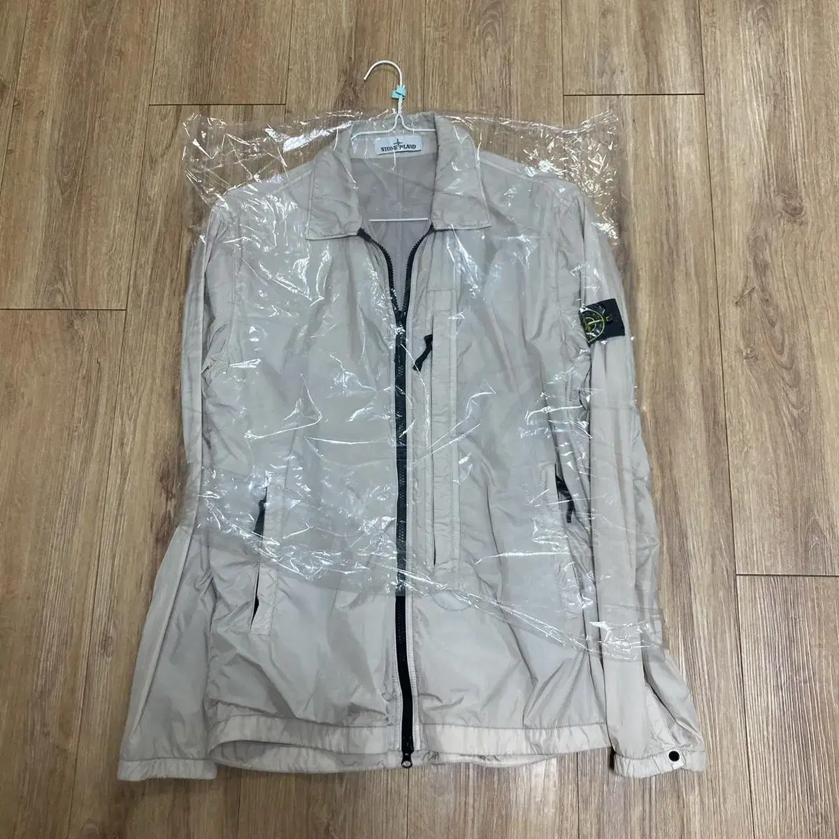 [L]Stone Island Overshirt Crinkle Claps