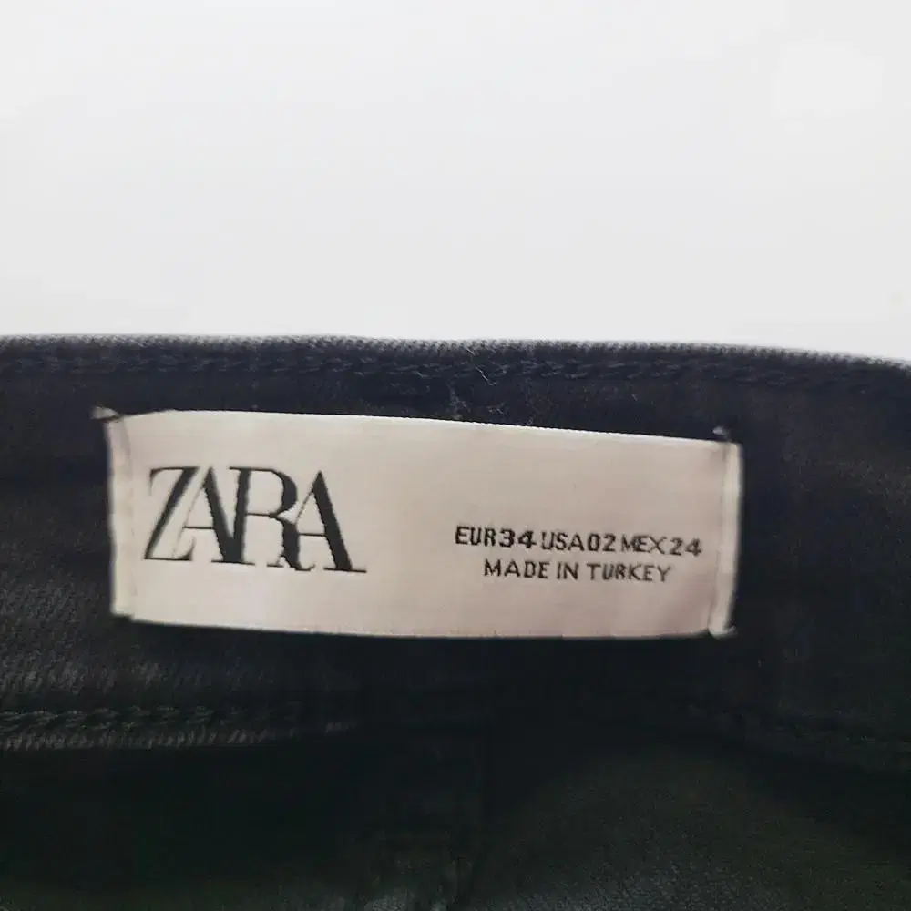 ZARA 부츠컷 흑청 스판 사이즈24 NO.2806